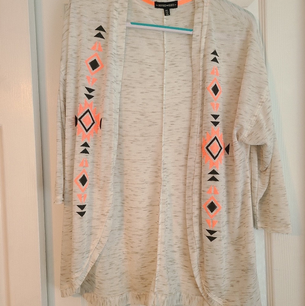 3 Qtr Length Sleeve Cardigan - XL